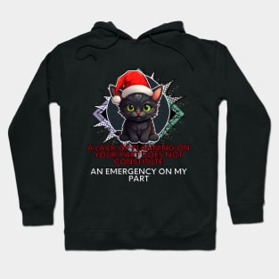 Christmas Cat Sarcastic Quote Hoodie